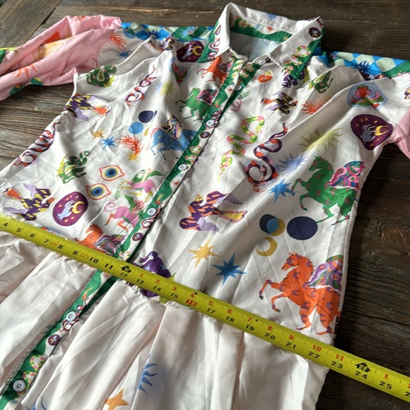 Boutique drop waist balloon sleeved midi dress NWOT size M (8/10) - Picture 10 of 13